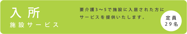 入所：施設サービス